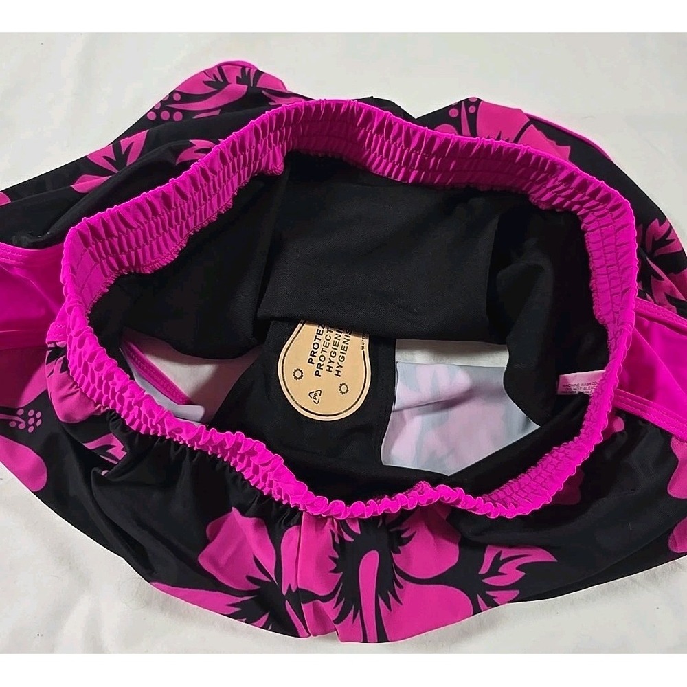 Womens Modilily‎ Contrast Binding Mid Waisted Floral Print Swim Shorts  Small - Picture 7 of 7